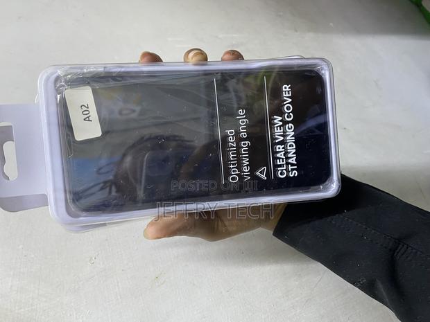 Boerhang Samsung Galaxy A02, Smart Clear View Cover - main view