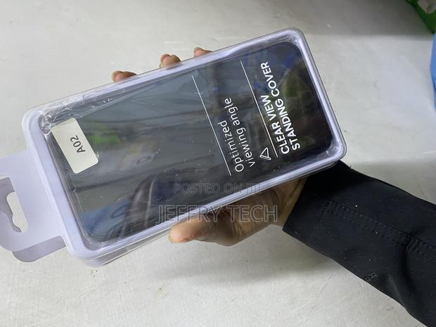 Boerhang Samsung Galaxy A02, Smart Clear View Cover - thumbnail 2