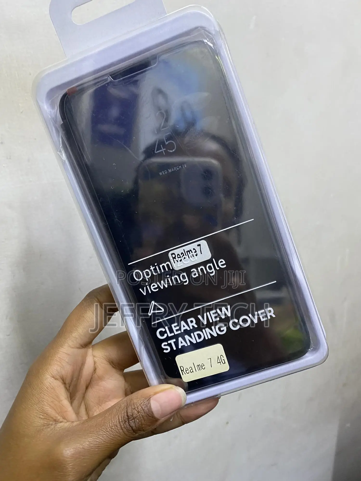 Monkish Mobile Flip Cover for Realme 7 Mirror Clear View