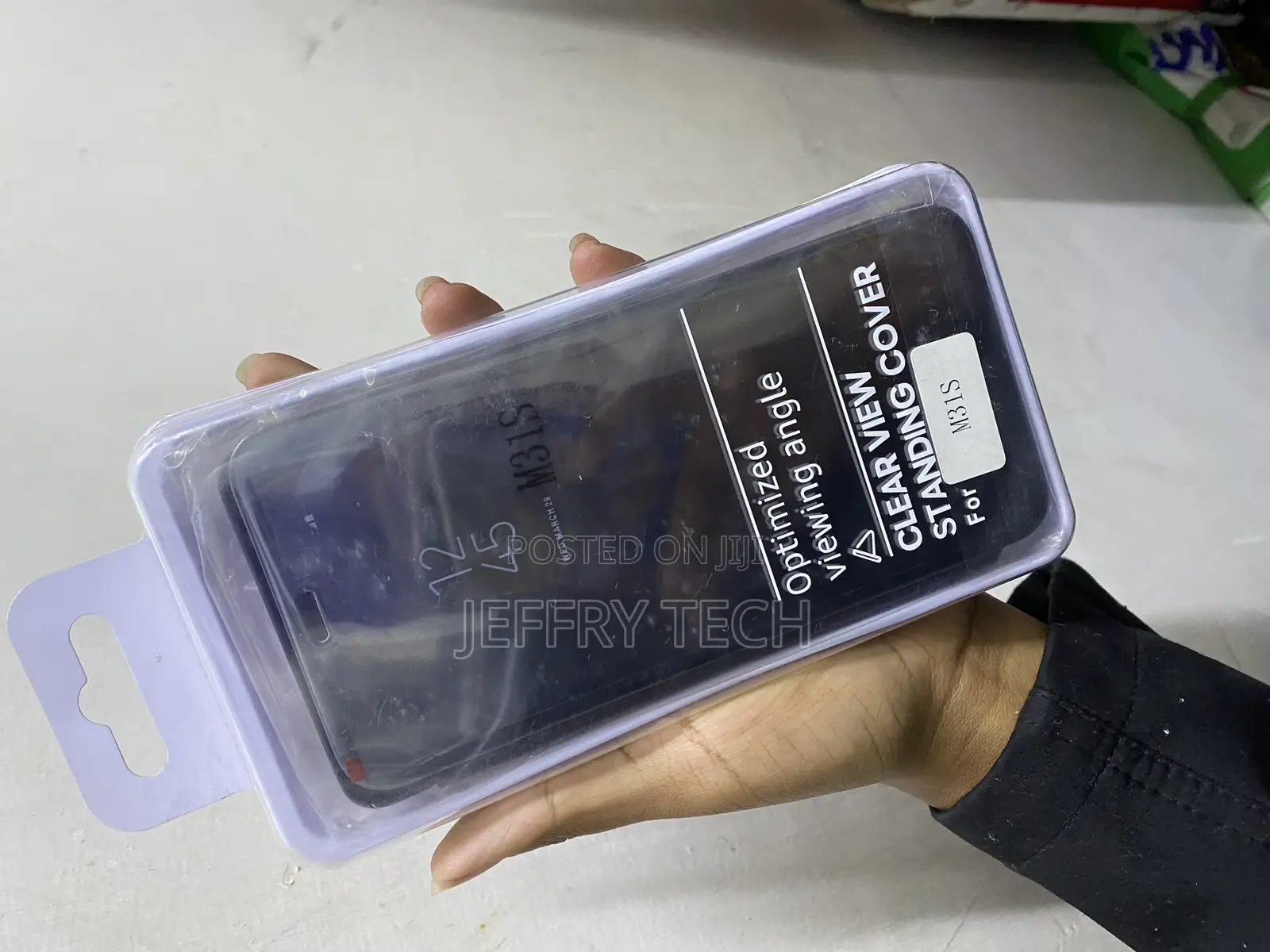 Kavnika Flip Case for Samsung Galaxy M31s Clear View Mirror Flip Cover