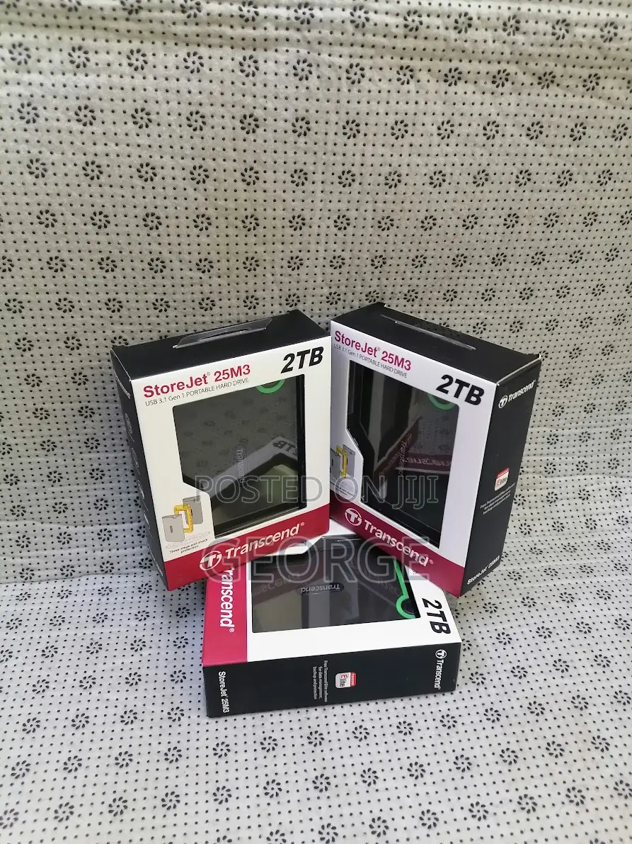 Transcend 2tb Usb 3.1 External Hard Disk Drive