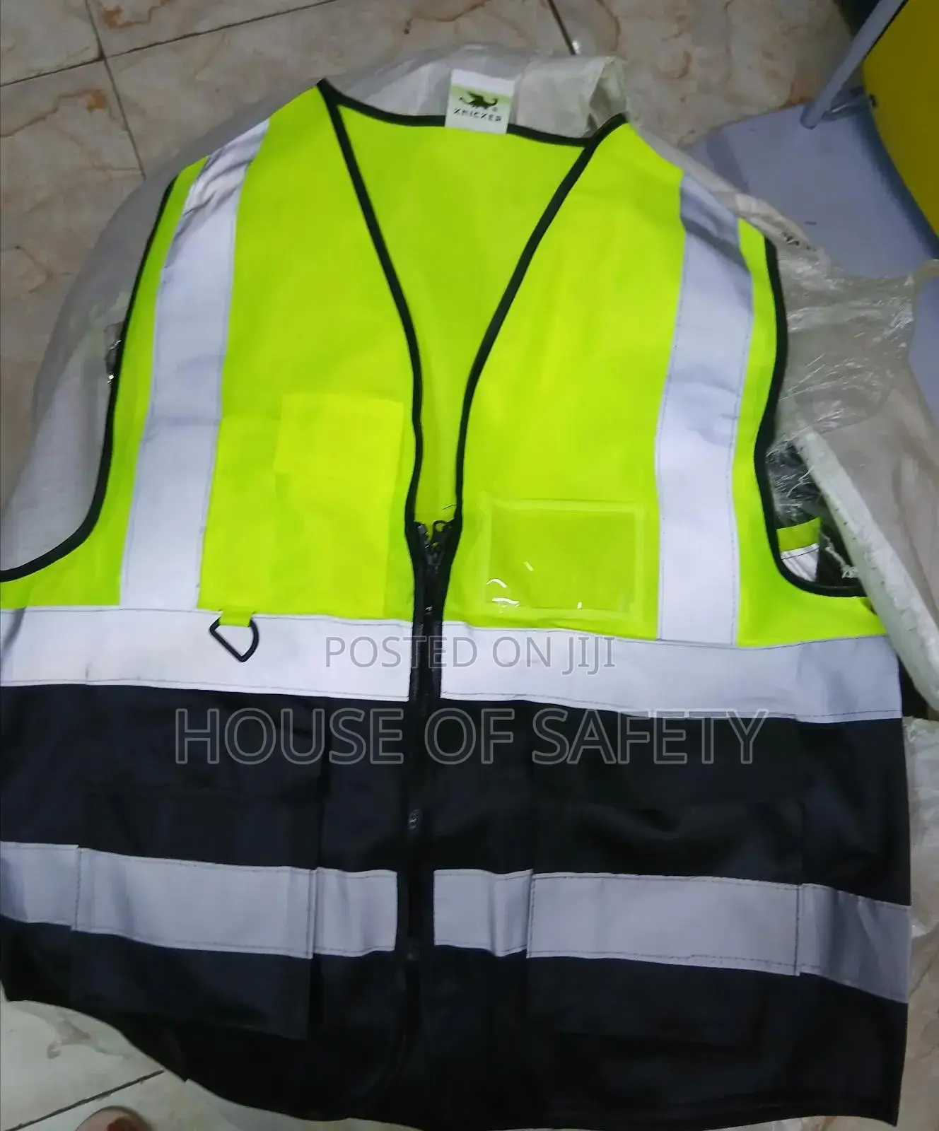 Green Black Vest Jacket