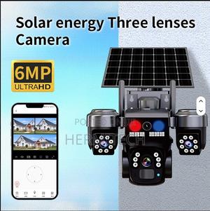 V380 Pro 3mp Solar CCTV Camera With 3 Lenses 4g - thumbnail 2