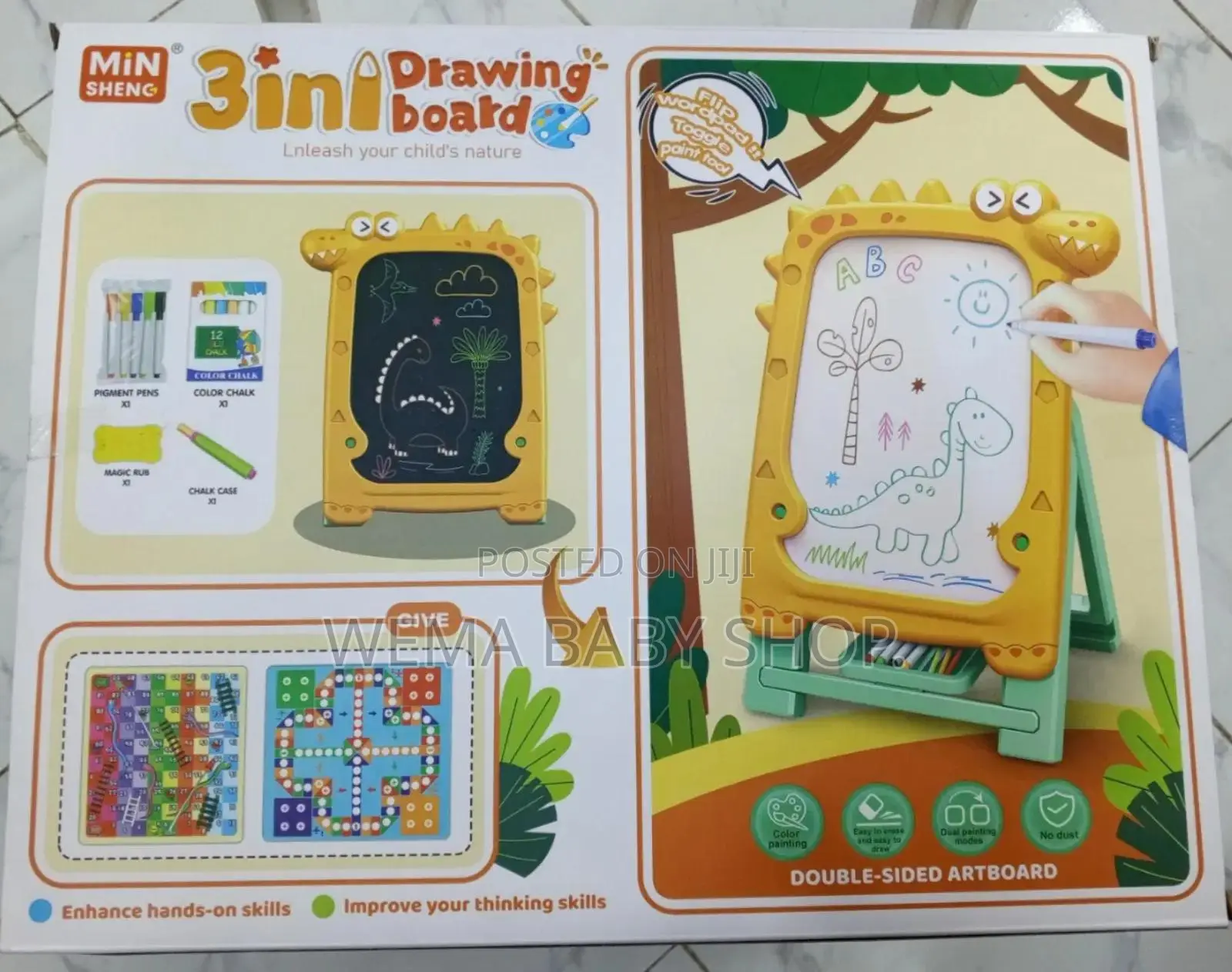 Kids 3-in-1 Drawing Board.
