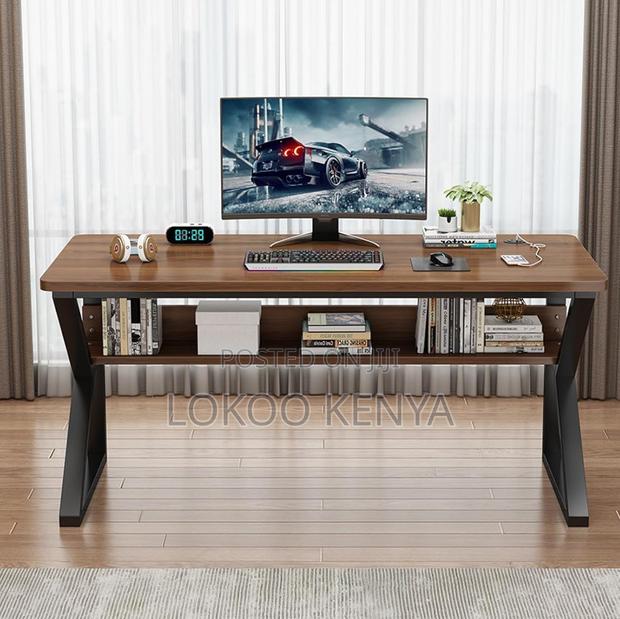 Office Desk : 1.4m Wooden Writing Table for Office - thumbnail 3
