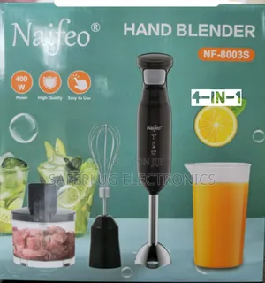 Naifeo 4 in 1 Hand Blender, Chopper, Whisker - 400watts