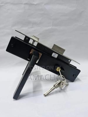 Booz Black Door Lock - main view