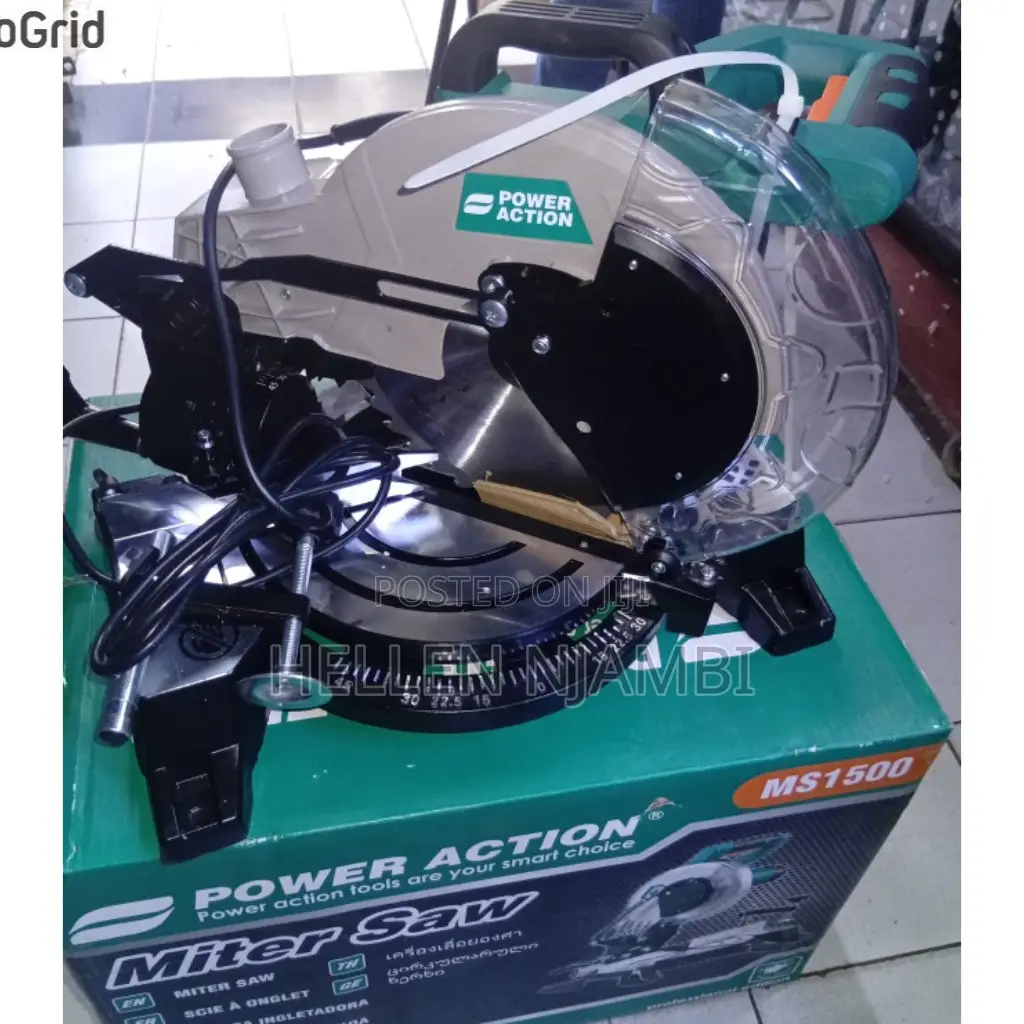 Poweraction Miter Saw 1500watts, 40 Teeth