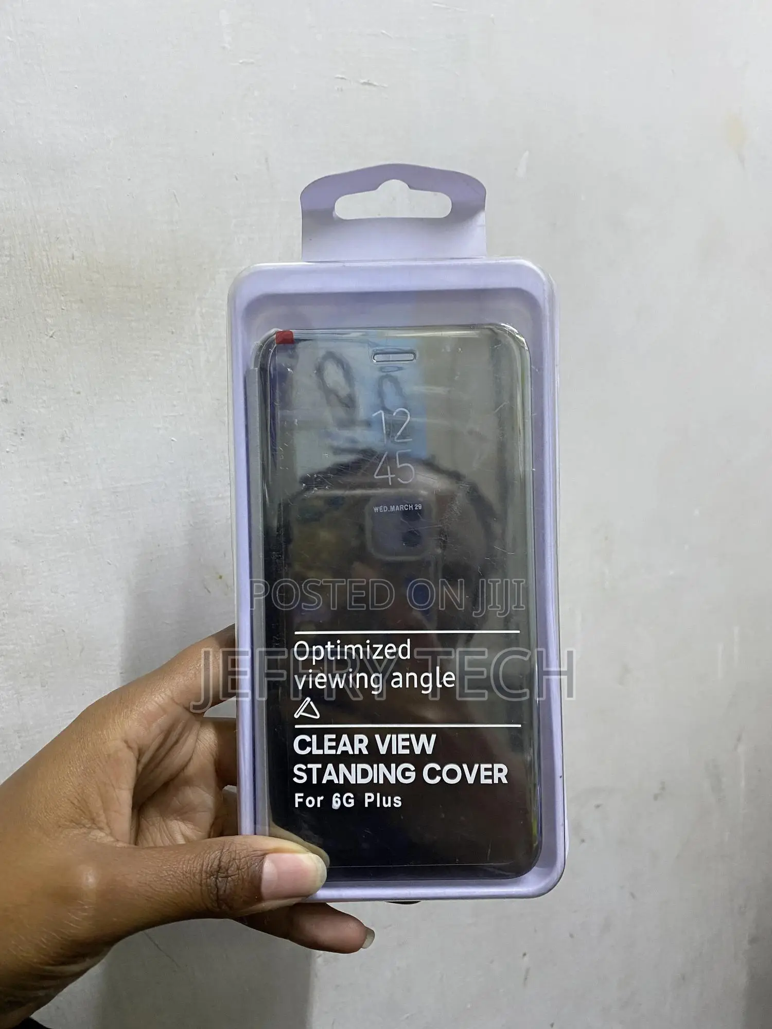 Mrsterus iPhone 6g Plus Case Clear View Leather Case