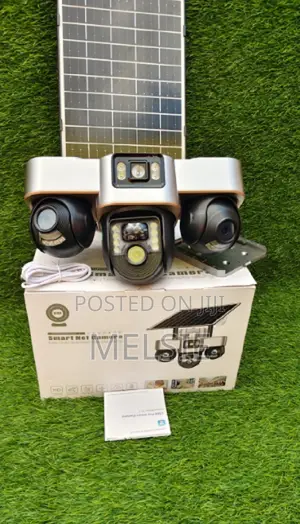 V380 4g PTZ Solar Camera Tripple Lens Solar-Powered and Battery