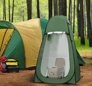 Pop Up Tent – Portable Camping Shower Toilet Tent (Black) –Zy