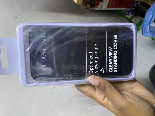 Boerha Case for Samsung Galaxy A54 5g, Smart Clear View Cover - main view