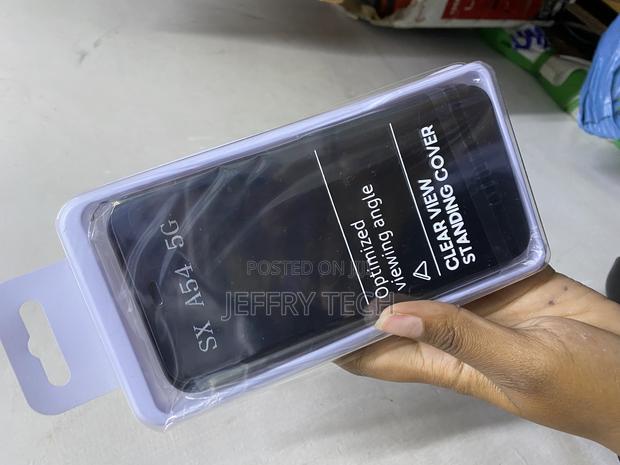 Boerha Case for Samsung Galaxy A54 5g, Smart Clear View Cover - thumbnail 3