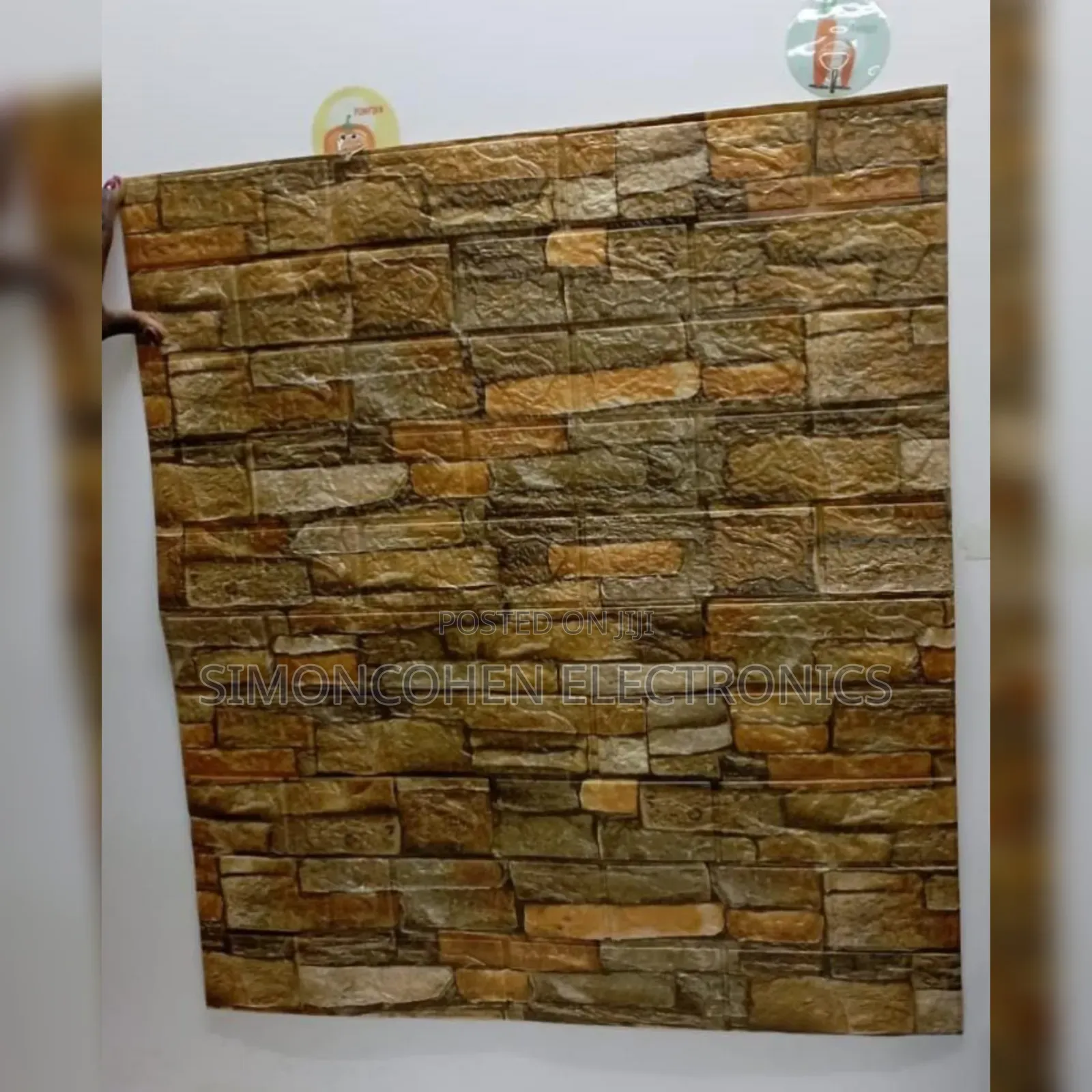 Decorative 3d Tiles Shape Wallpaper