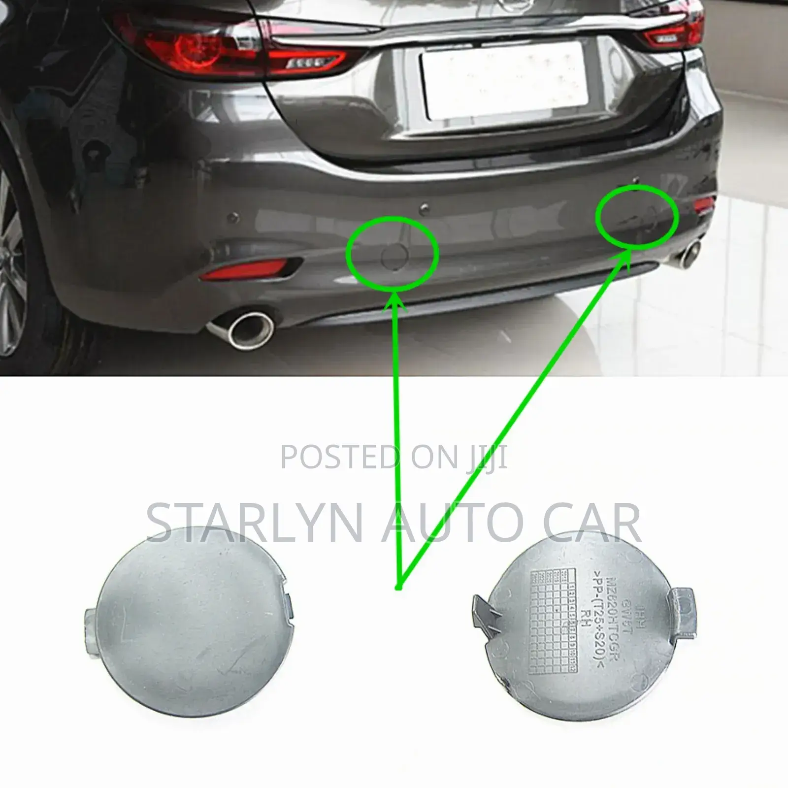 Rear Bumper Towing Hook Cover for Mazda Atenza 2020