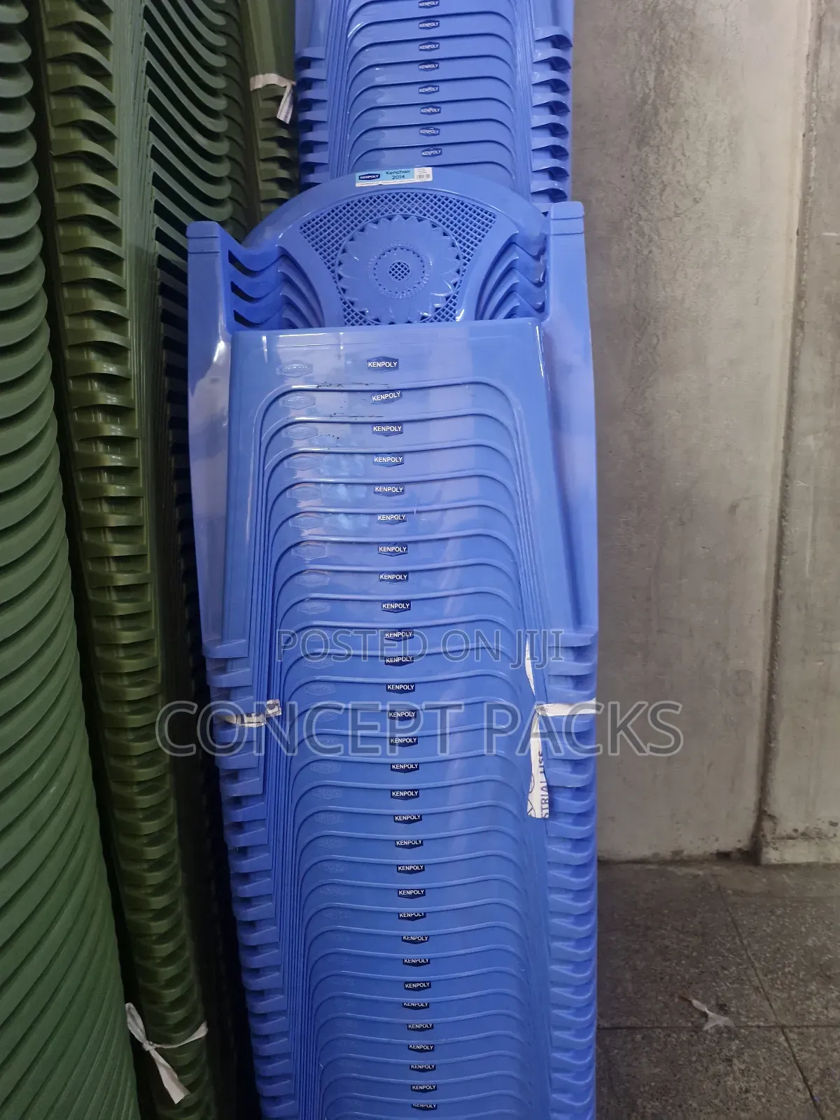 Kenpoly 2014 Blue Plastic Chairs.