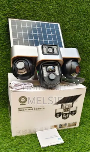 Smart Security Illumination V380 Pro Tripple Lens Solar Street Light