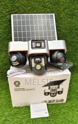 3 Screens Solar 4g Sim Card PTZ Security Solar Camera V380pro 3 Lens