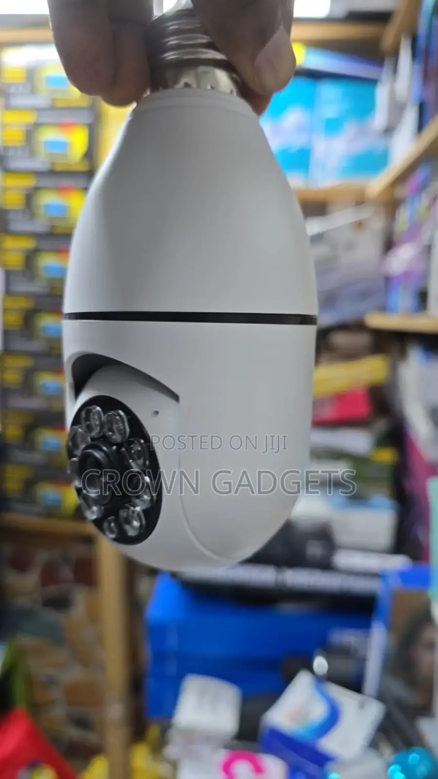360° Wi-Fi Panorama Bulb Camera With Night Vision Motion Detection