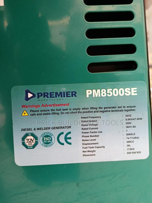 Premier 8.5kva Silent Diesel Generator - thumbnail 4