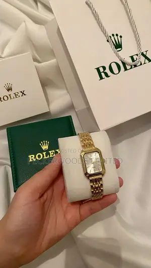 Gold Watch Rectangular