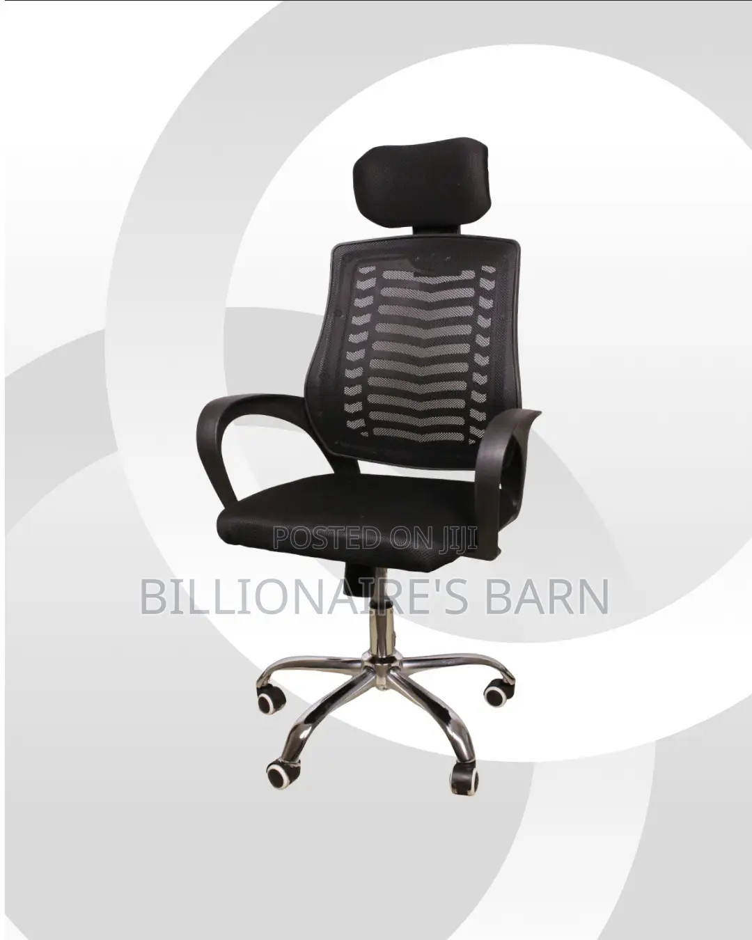 Secretarial Mesh Chair | Plush Swivel Base