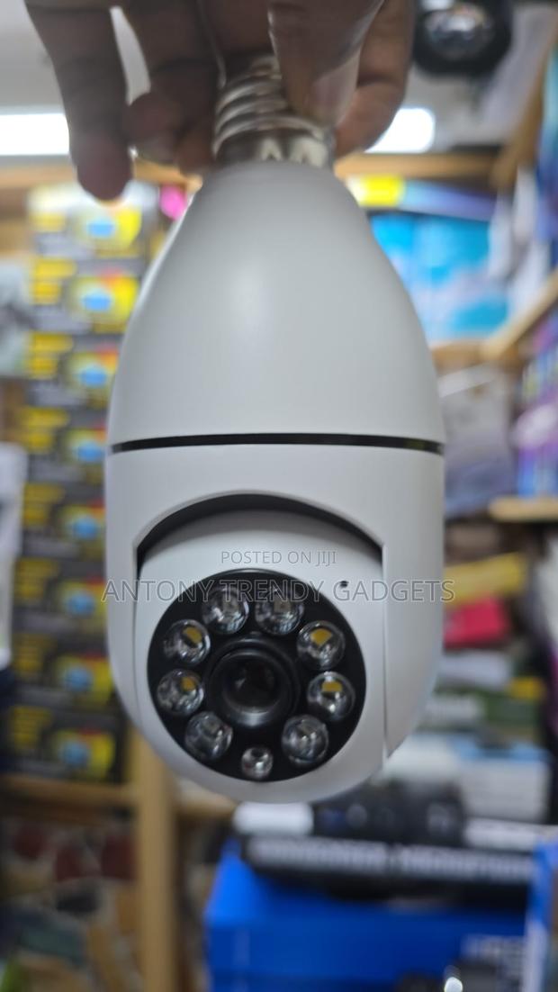 360° Wi-fi Light Bulb Camera 1080p Hd Smart Wireless Home Security - thumbnail 2