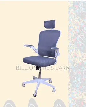 Plush White Ergonomic Office Chair | Lumbar Support
