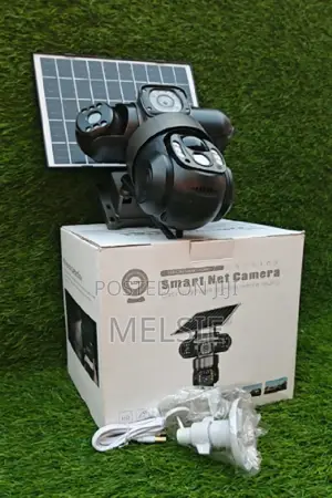 Camera With Solar Panel V380 4g Wifi Dual Lens 360° Tripple Lens Light