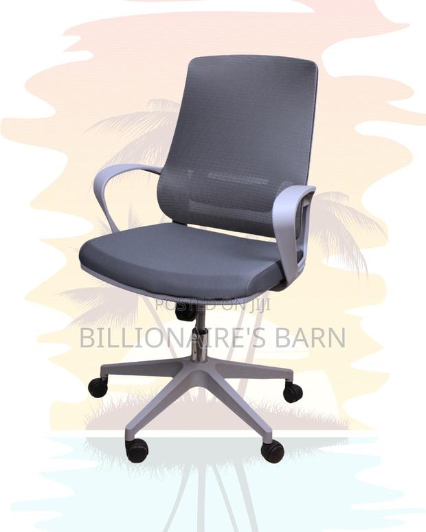 Grey Ergonomic Mesh Office Chair | Executive Mesh Backrest - thumbnail 4