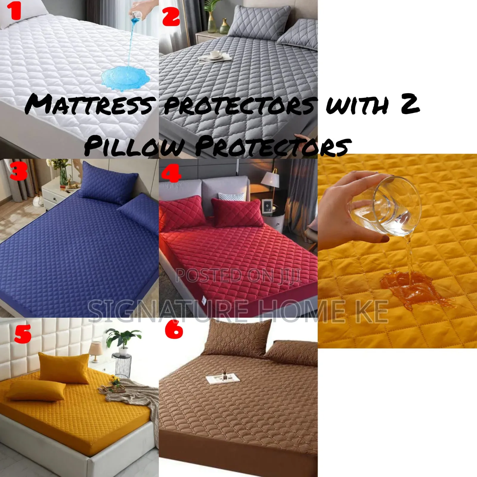 Mattress Protector + 2 Pillow Protectors