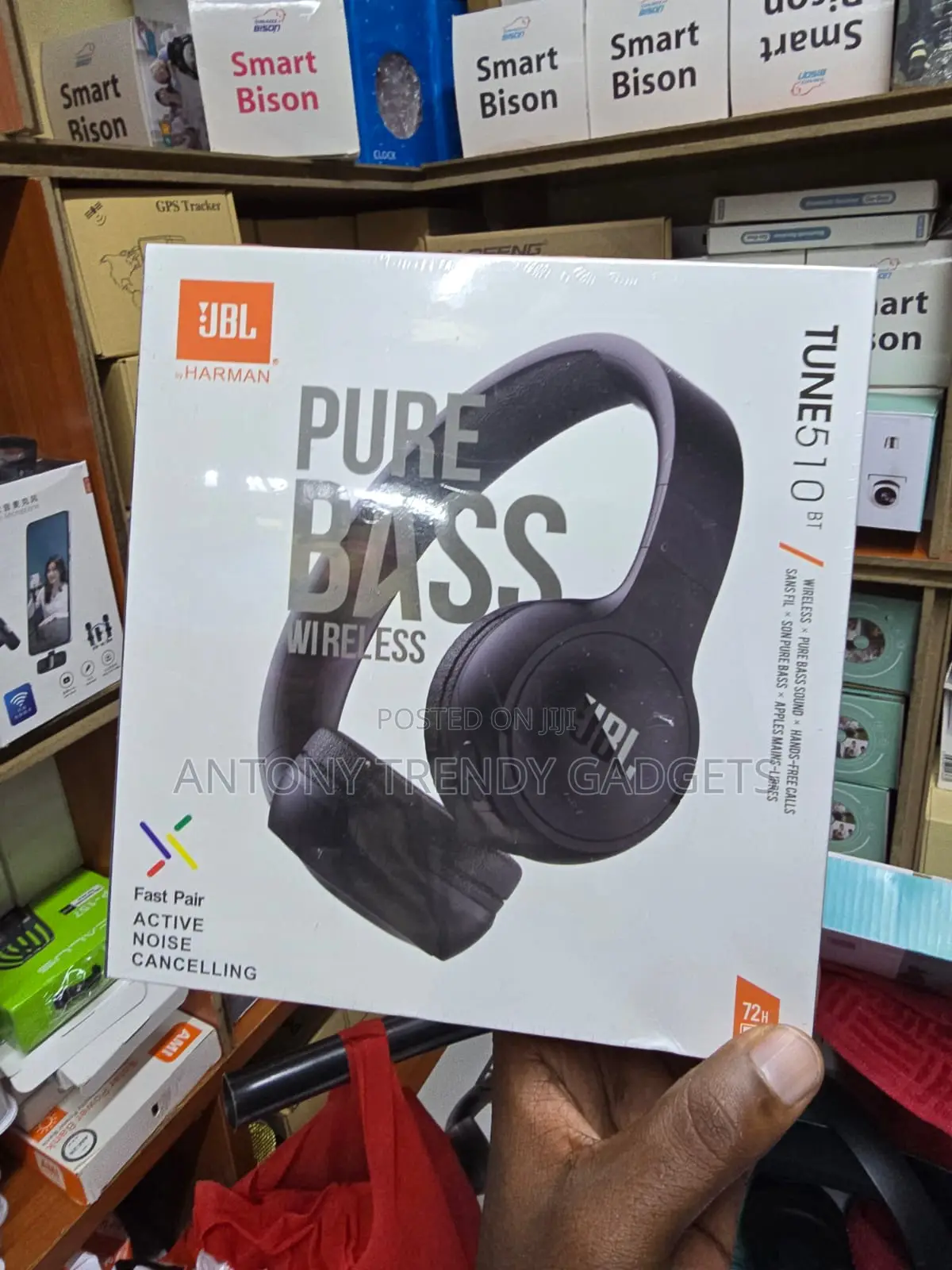 Jbl Pure Bass Wireless Over-ear Headphones Bluetooth Deep Sound