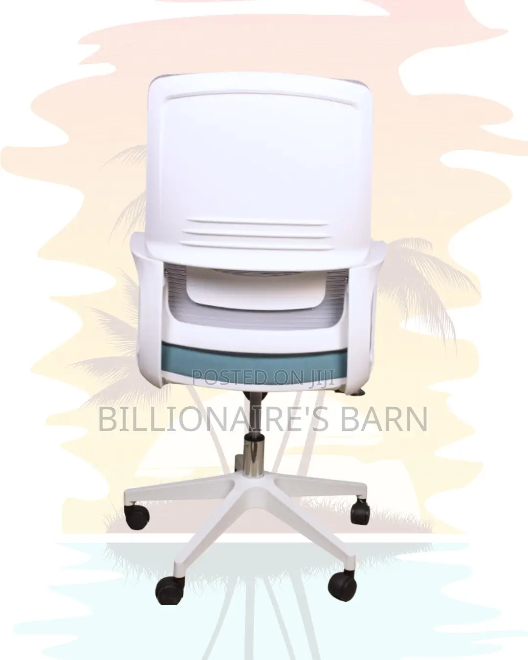 White Ergonomic Mesh Office Chair (Orthopedic) — Fast Seller