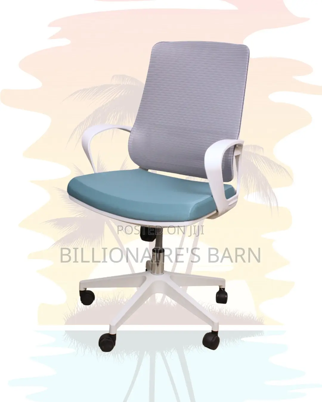 White Ergonomic Mesh Office Chair (Orthopedic) — Fast Seller
