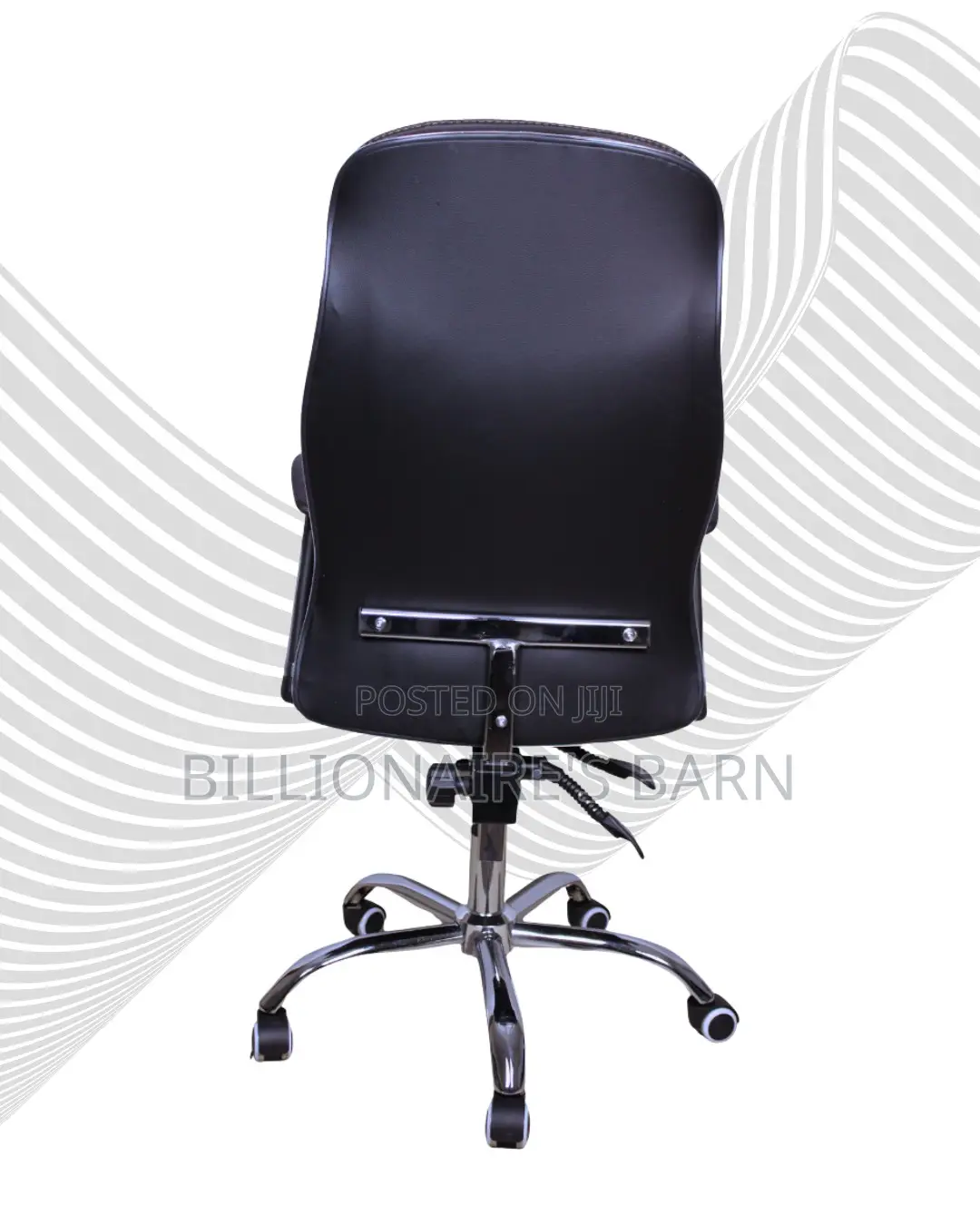 Executive Leather Office Chair | Adjustable Headrest Support