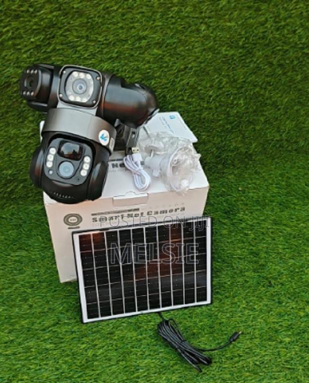 4g V380 Solar Panel Powered Dual Lens Cam 3 Screen - main view