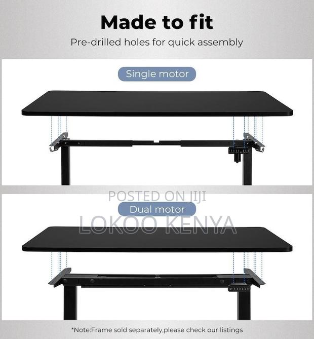 Standing Desk :Electric Height-Adjustable Metal Frame for Office - thumbnail 3