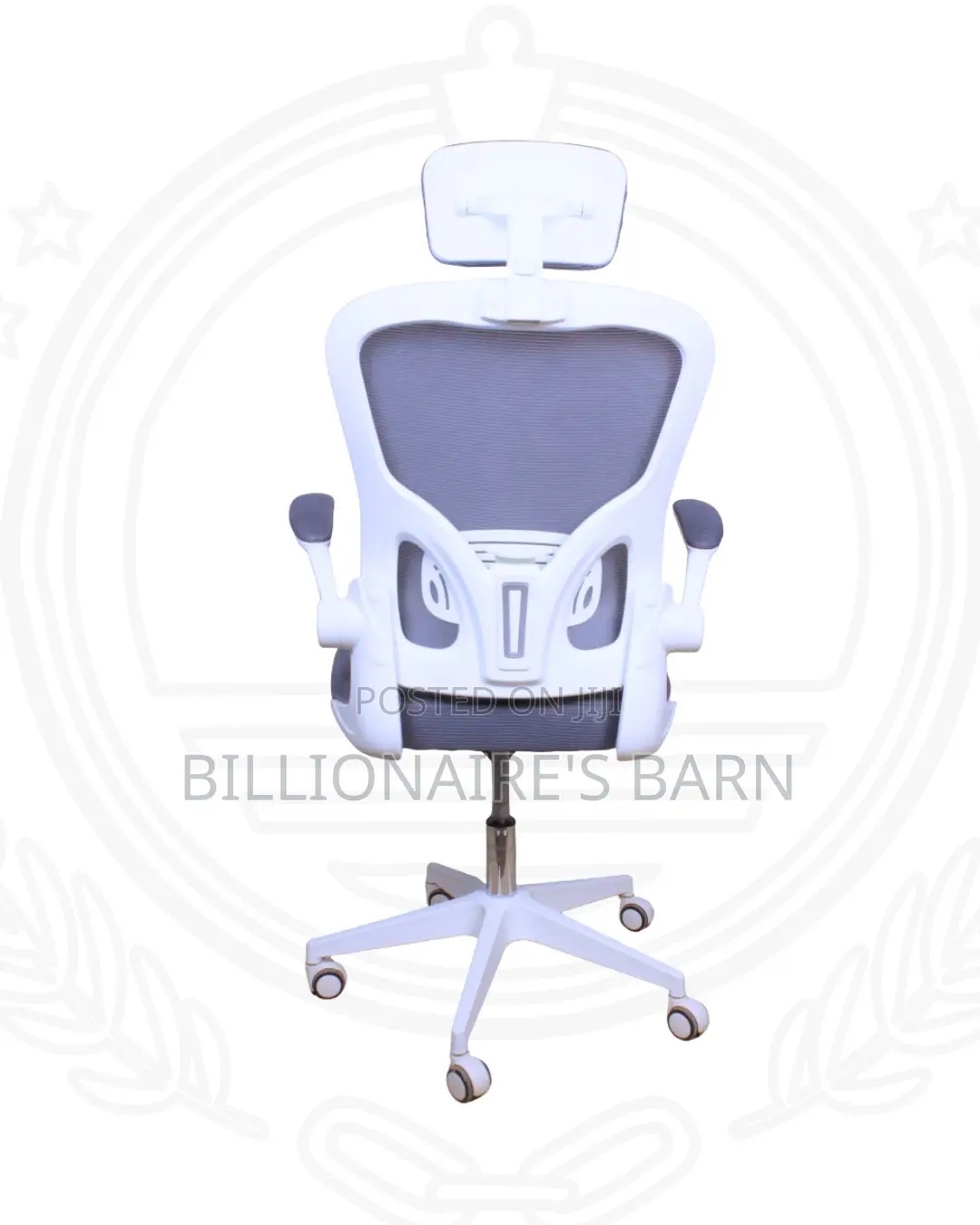 White Ergonomic Office Chair (Minimal) — Restocked!