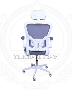 White Ergonomic Office Chair (Minimal) — Restocked!