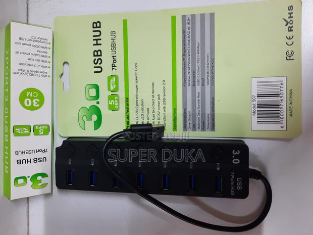 Usb Hub. 7-Port Usb 3.0.Super-Speed Data Transfer 5 GBPS - main view