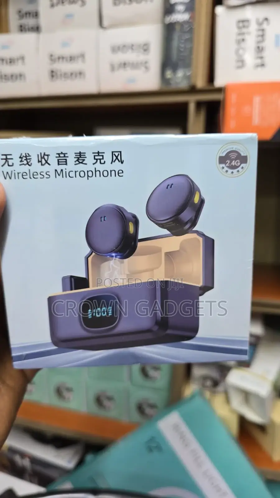 Magnetic Clip-on Lavalier Mic Q8/M2 for Live Streaming Vlogs
