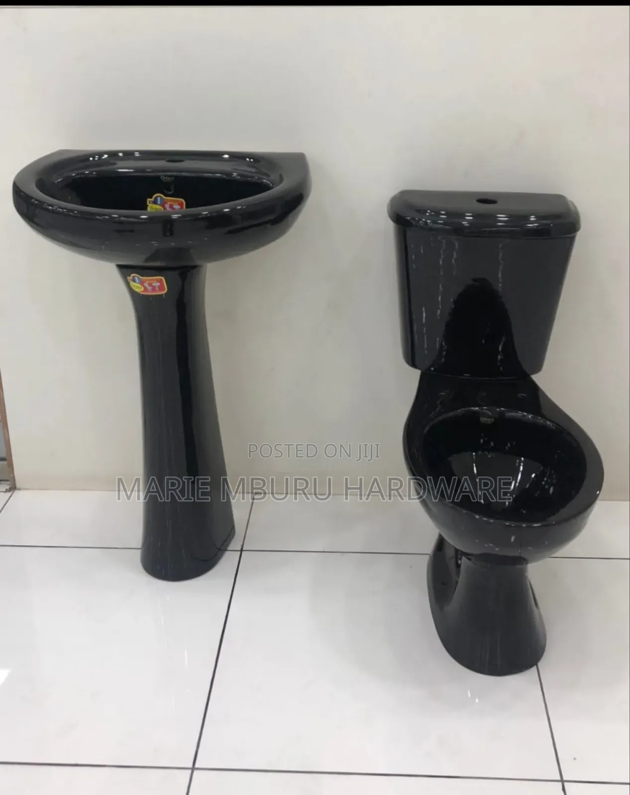 Toilet Black Set Full Complete