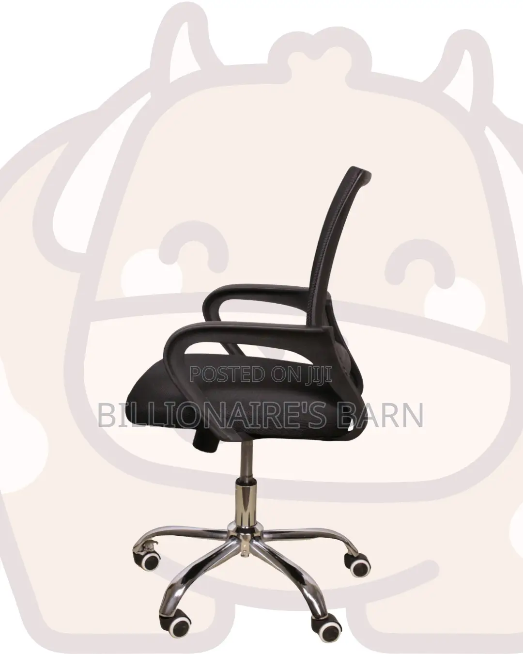 Pro-Grade Secretarial Mesh Office Chair — Fits Compact Office Spaces