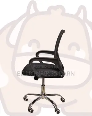 Pro-Grade Secretarial Mesh Office Chair — Fits Compact Office Spaces