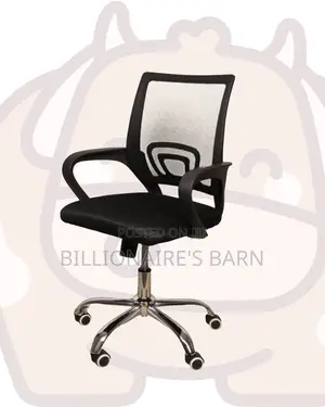 Pro-Grade Secretarial Mesh Office Chair — Fits Compact Office Spaces