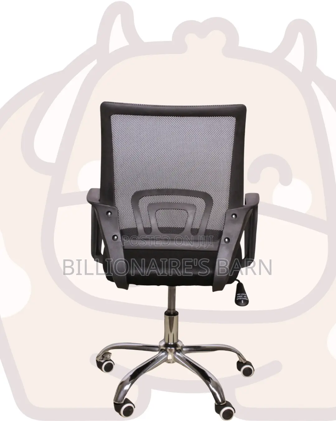Pro-Grade Secretarial Mesh Office Chair — Fits Compact Office Spaces
