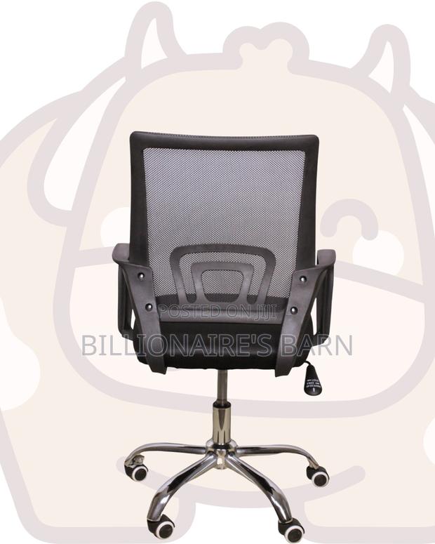 Pro-Grade Secretarial Mesh Office Chair — Fits Compact Office Spaces - thumbnail 3