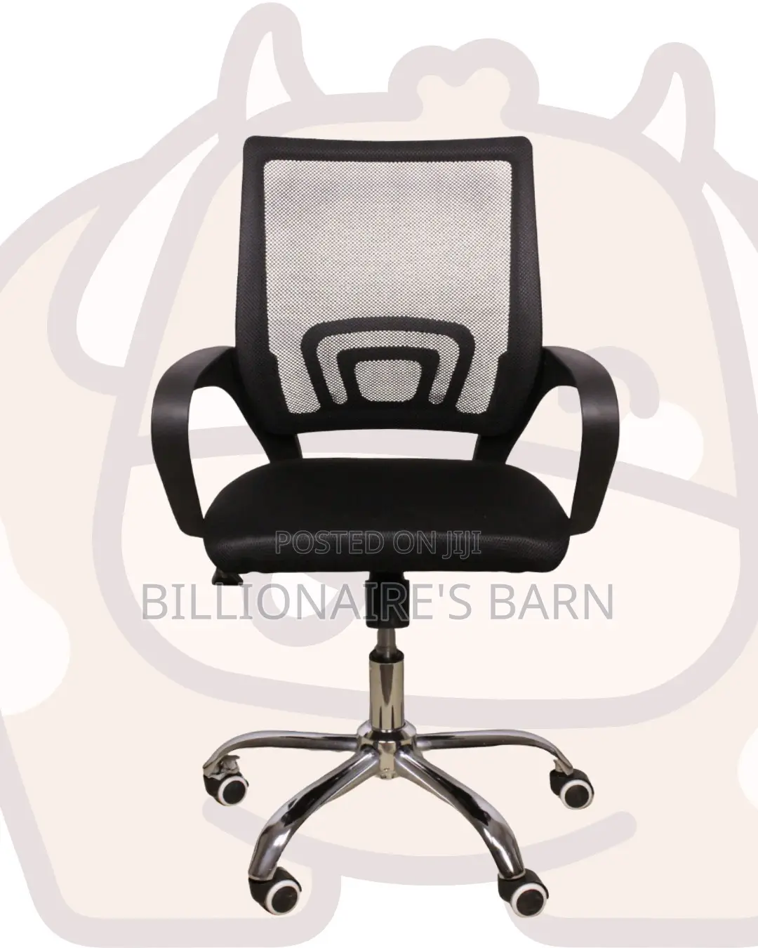 Pro-Grade Secretarial Mesh Office Chair — Fits Compact Office Spaces