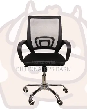 Pro-Grade Secretarial Mesh Office Chair — Fits Compact Office Spaces