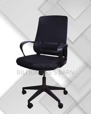 Modern Black Ergonomic Mesh Office Chair — Boosts Posture Focus